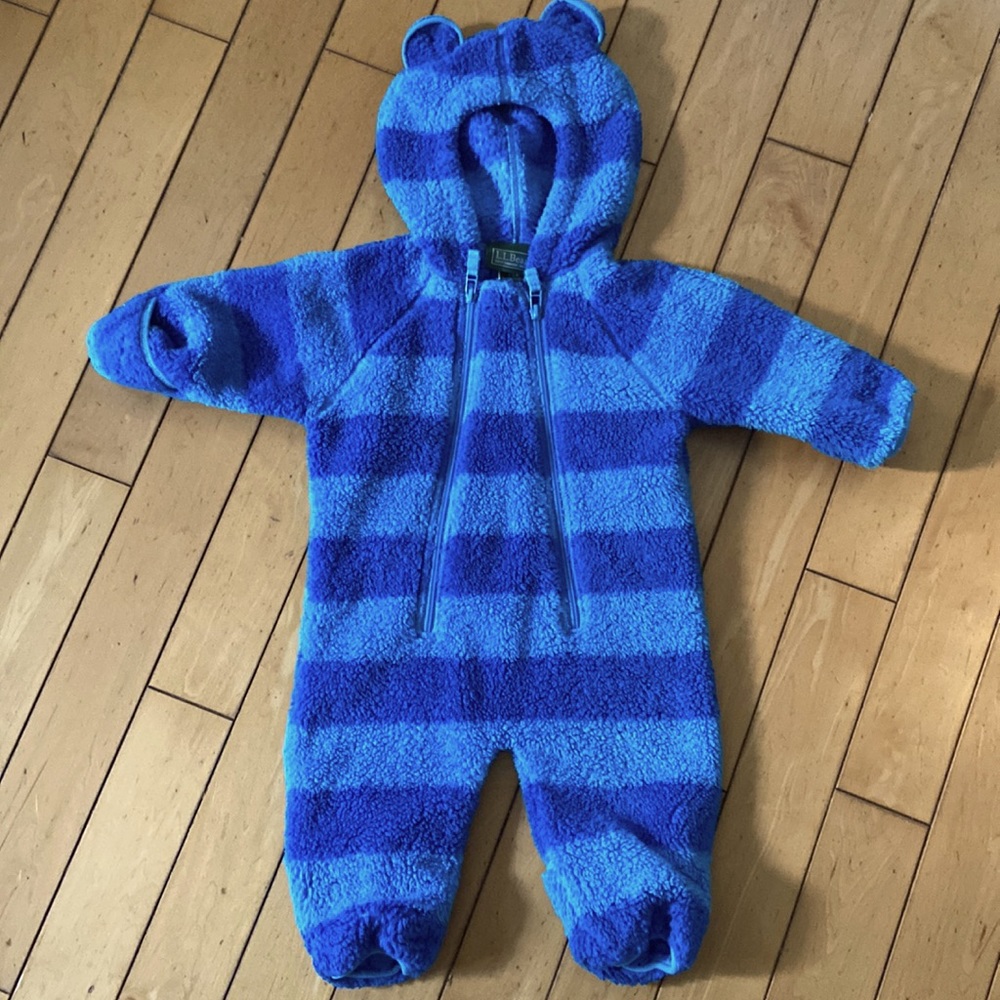 LL Bean infant fleece one piece